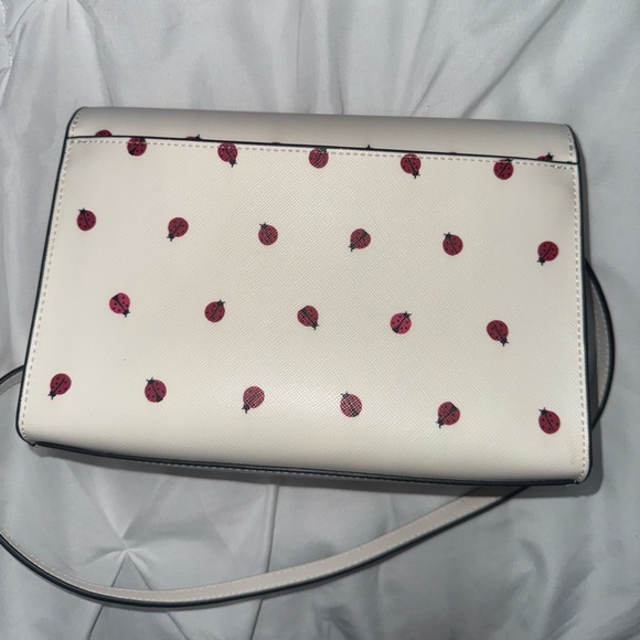 Kate Spade Cream and Pink Ladybug Crossbody Bag - Picture 2 of 3